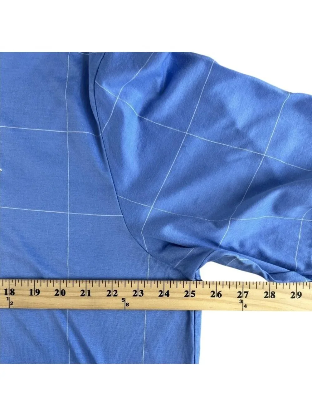 Polo Golf Ralph Lauren Mens XL Blue Windowpane Polo Shirt 100% Cotton